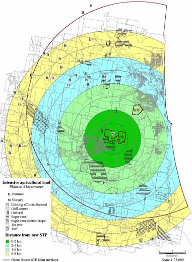 Land use map.