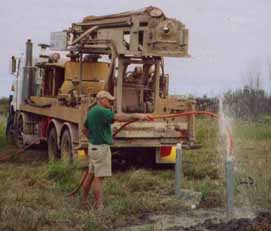 Bore cleaning after installation.