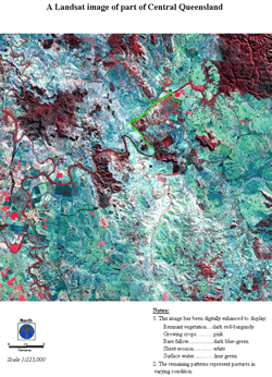 A Landsat image of part of Central Queensland